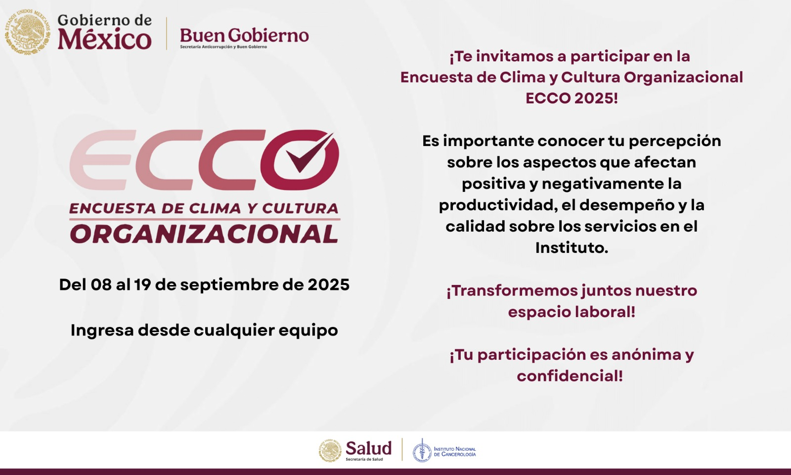 la Encuesta de Clima y Cultura Organizacional 2025